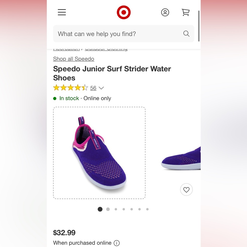 Speedo Junior Surf Strider Water Shoes